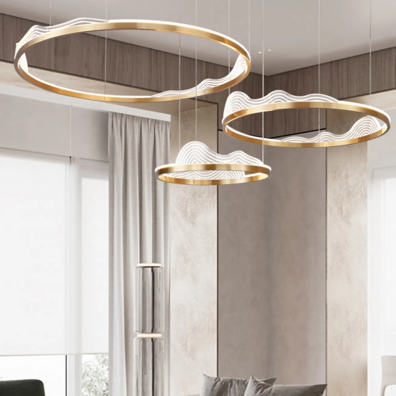 Подвесная люстра HANNA B C D60 D80 D100 3R от ImperiumLoft
