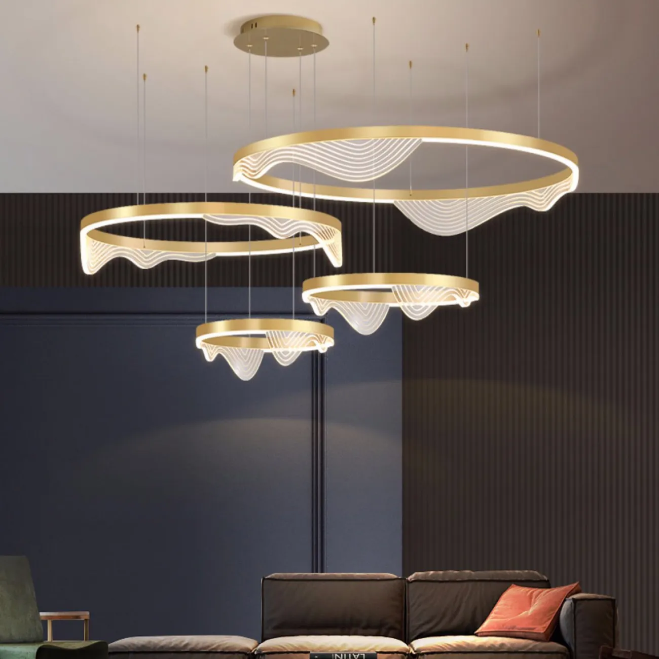 Подвесная люстра HANNA B C D60 D80 D100 3R от ImperiumLoft
