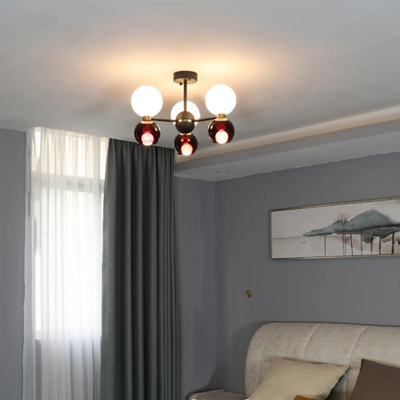 Люстра потолочная LAVINIA 16 (8+8) круг от ImperiumLoft
