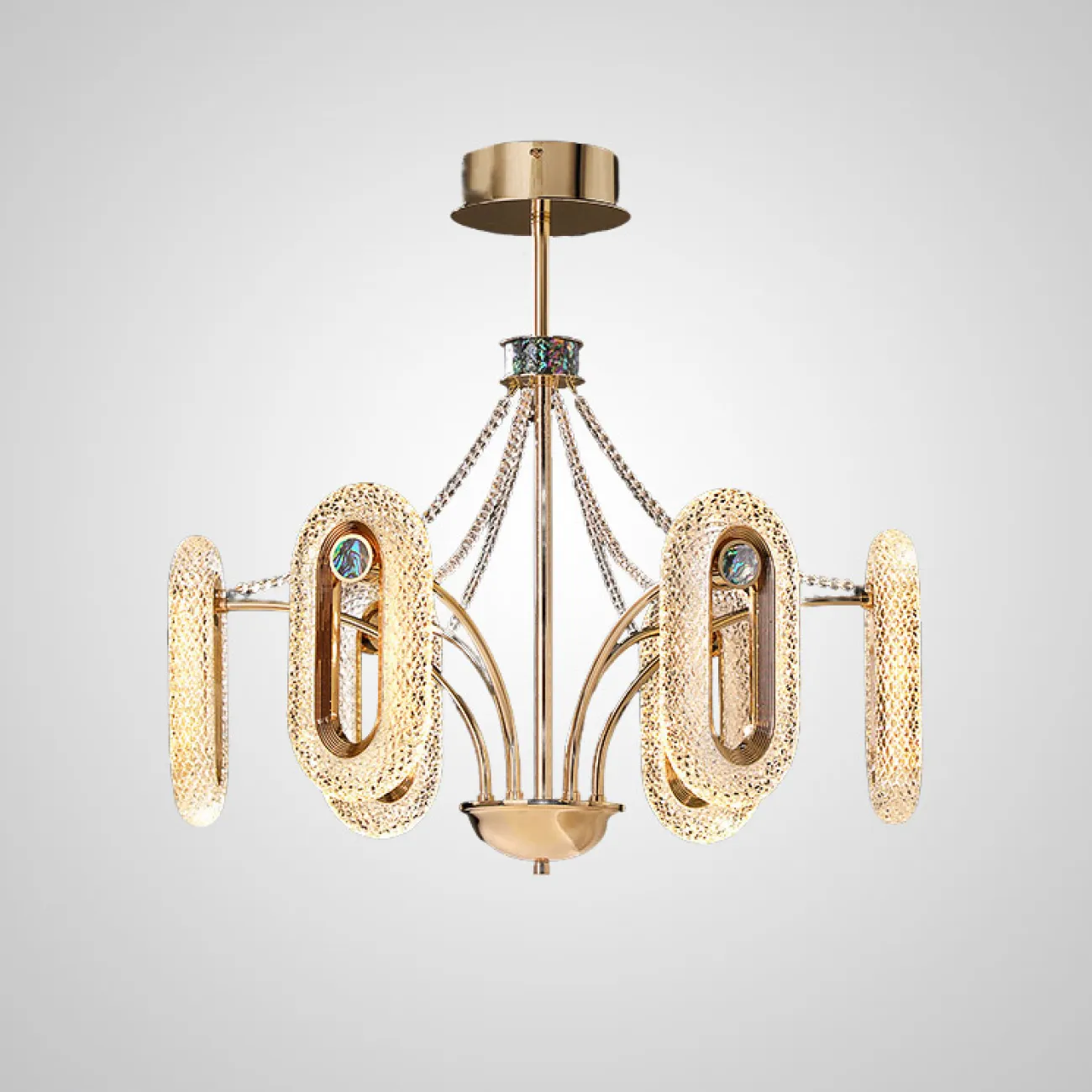 Потолочная люстра KEZIA CH L8 от ImperiumLoft