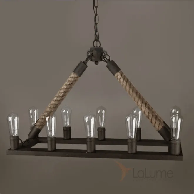Люстра Square Mini 10 Loft Rope Light от LaLume Люстра Square Mini 10 Loft Rope Light от LaLume