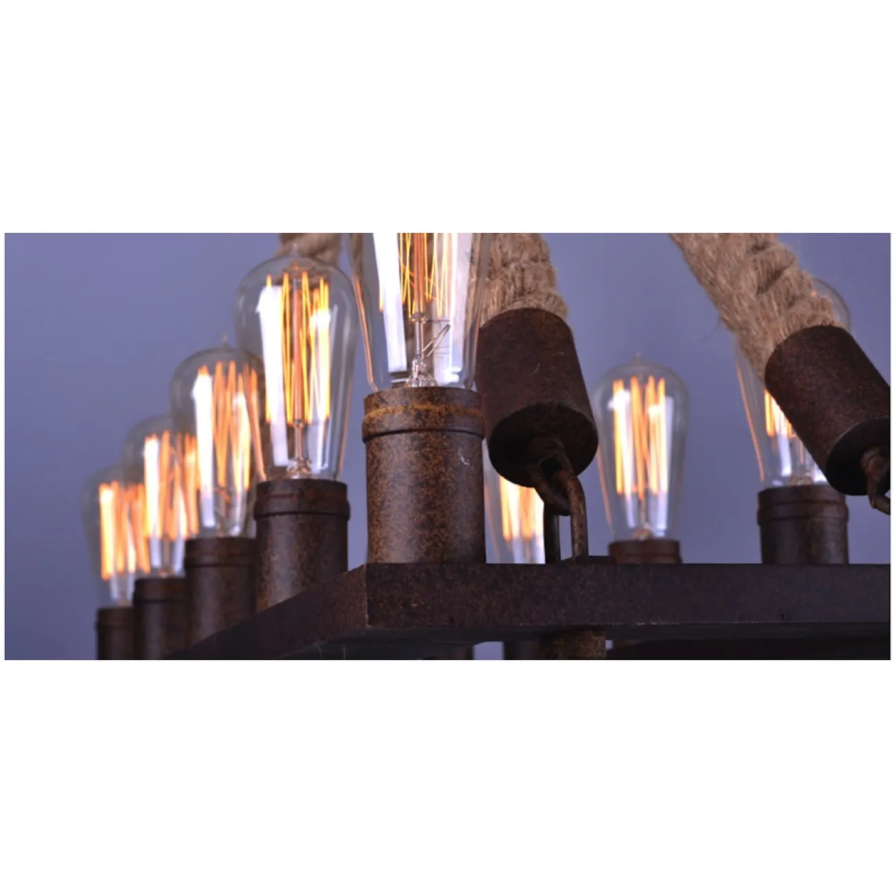 Люстра Square Mini 10 Loft Rope Light от LaLume Люстра Square Mini 10 Loft Rope Light от LaLume