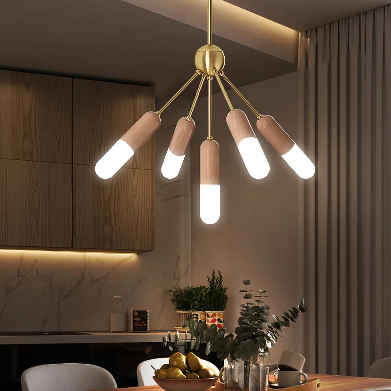 Потолочная люстра KERSTEN CH L5 от ImperiumLoft Потолочная люстра KERSTEN CH L5 от ImperiumLoft