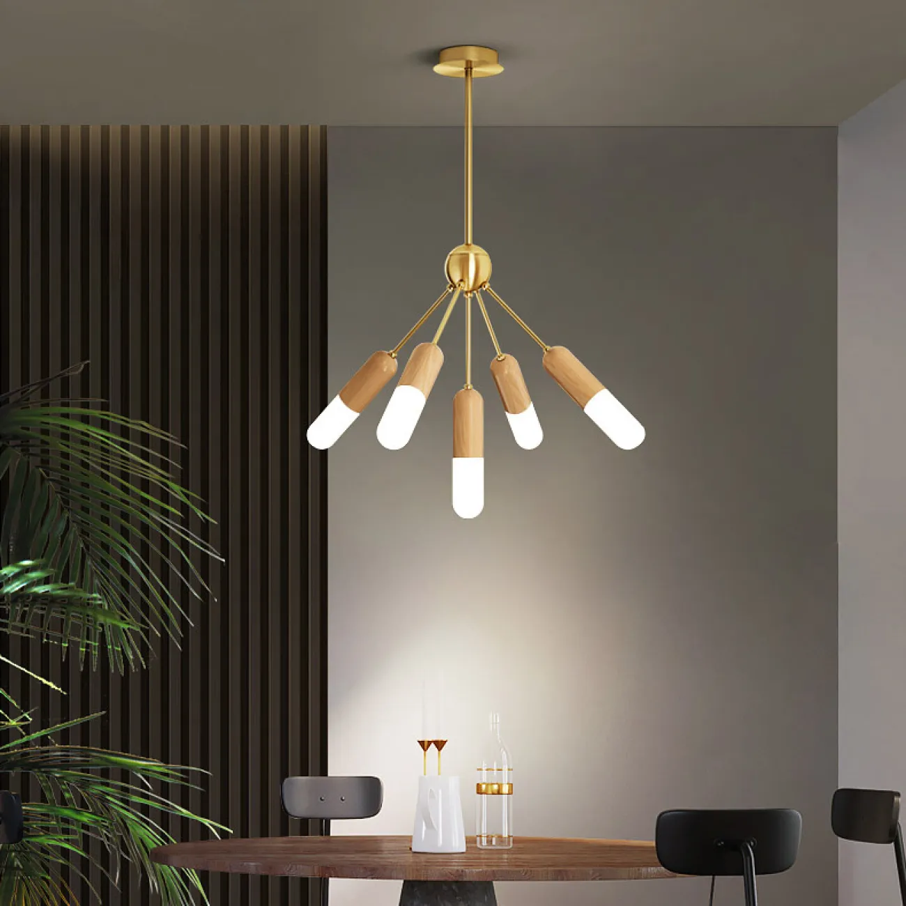 Потолочная люстра KERSTEN CH L5 от ImperiumLoft Потолочная люстра KERSTEN CH L5 от ImperiumLoft