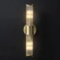 Настенный дизайнерский светильник из латуни и стеклянных стержней в американском стиле HILDIS WALL H45