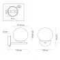 Бра Bolle Hanging Lamp Gray