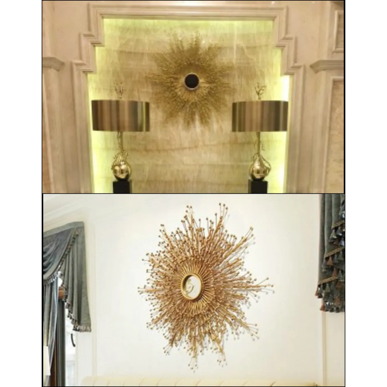 Дизайнерский настенный декор зеркало LaLume-KKK00399