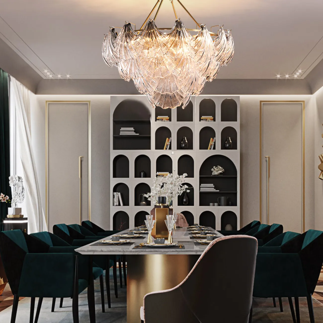 Потолочная люстра STEFANI CH L9 от ImperiumLoft