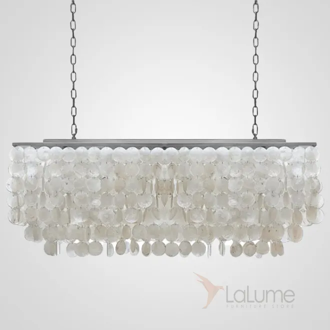 Люстра rectangle SHELL Chandelier 2 cascades