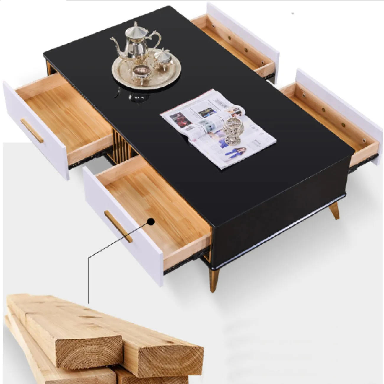 Дизайнерский журнальный столик LaLume-AP00212 Дизайнерский журнальный столик LaLume-AP00212