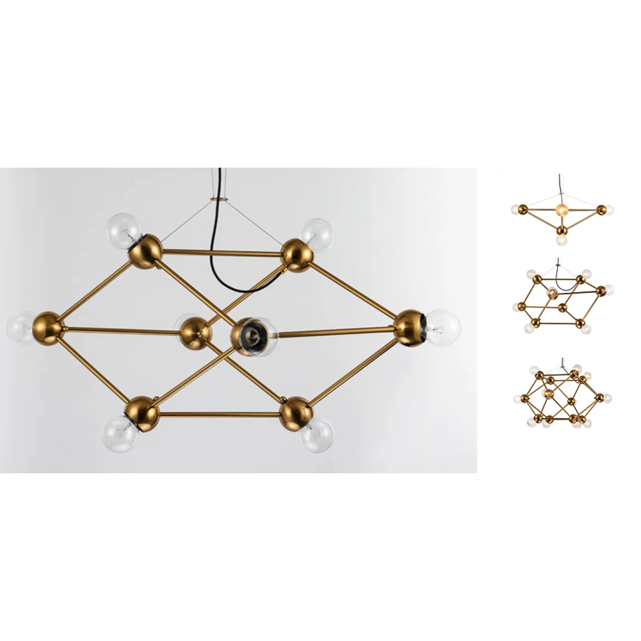 Люстра Molecule Gold Chandelier от LaLume