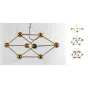 Люстра Molecule Gold Chandelier от LaLume