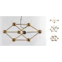 Люстра Molecule Gold Chandelier от LaLume