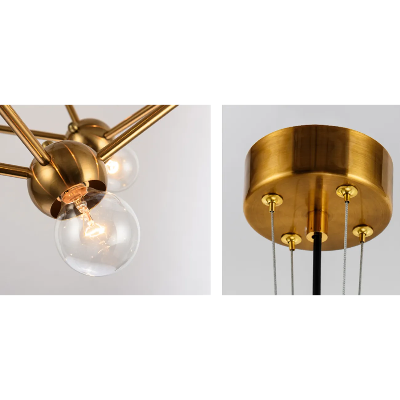 Люстра Molecule Gold Chandelier от LaLume