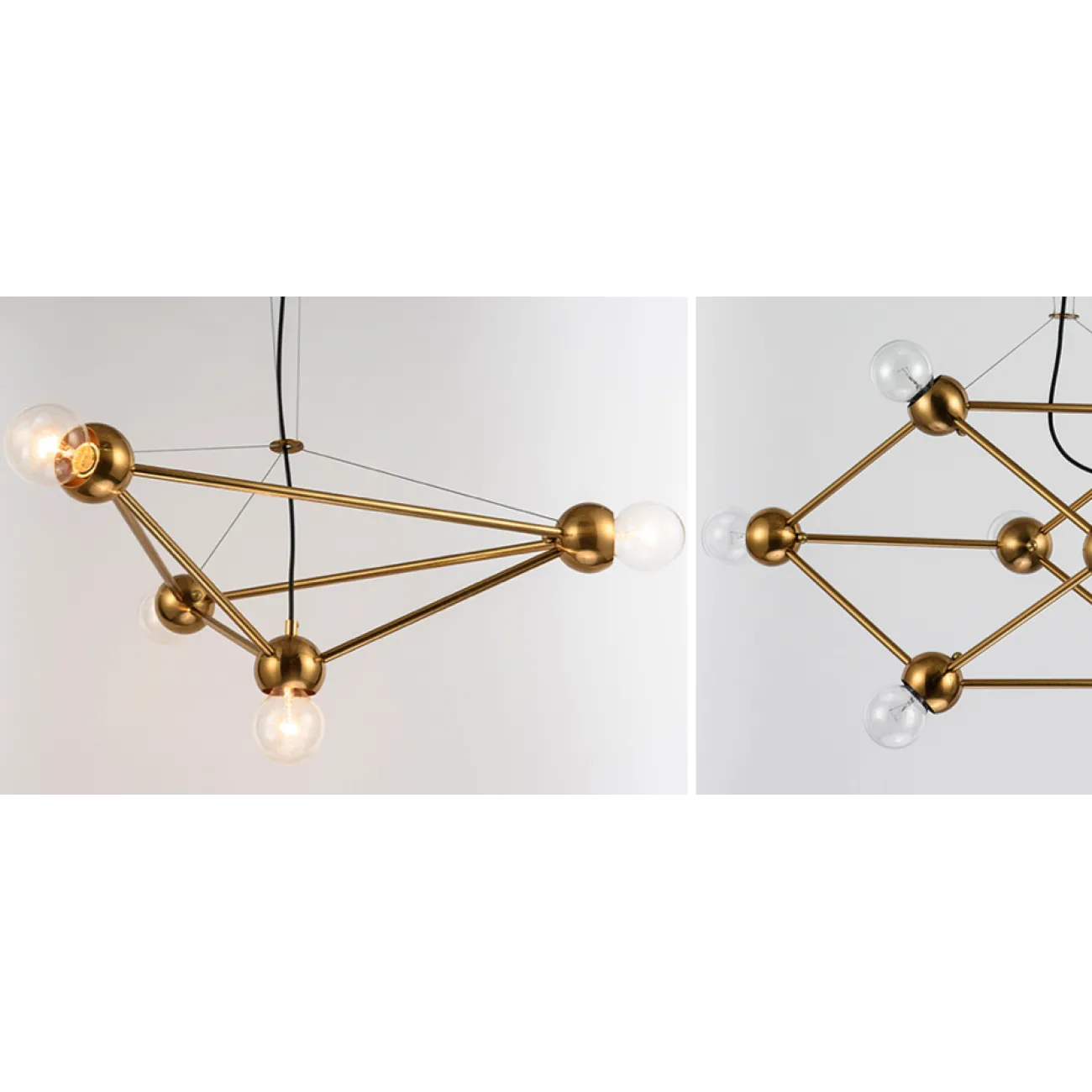 Люстра Molecule Gold Chandelier от LaLume
