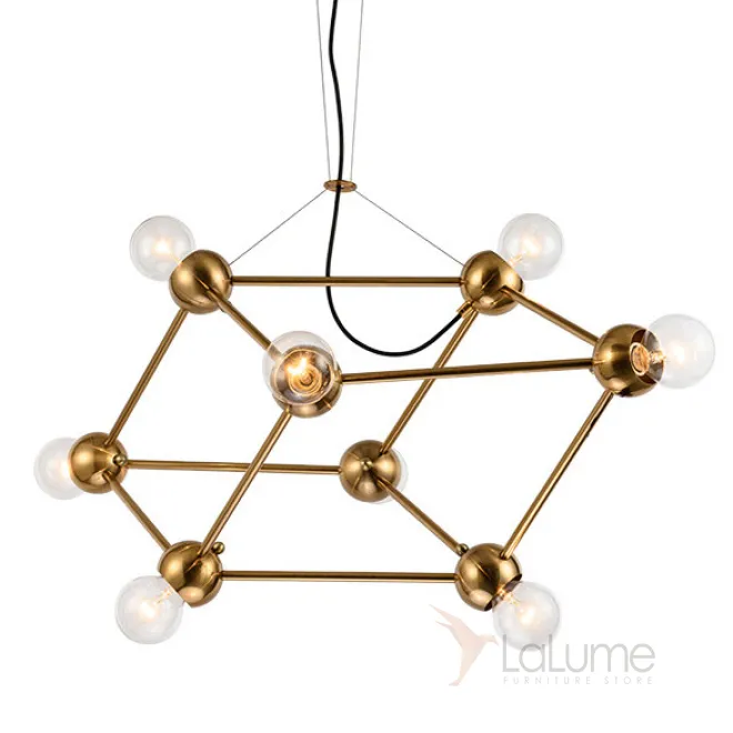 Люстра Molecule Gold Chandelier от LaLume