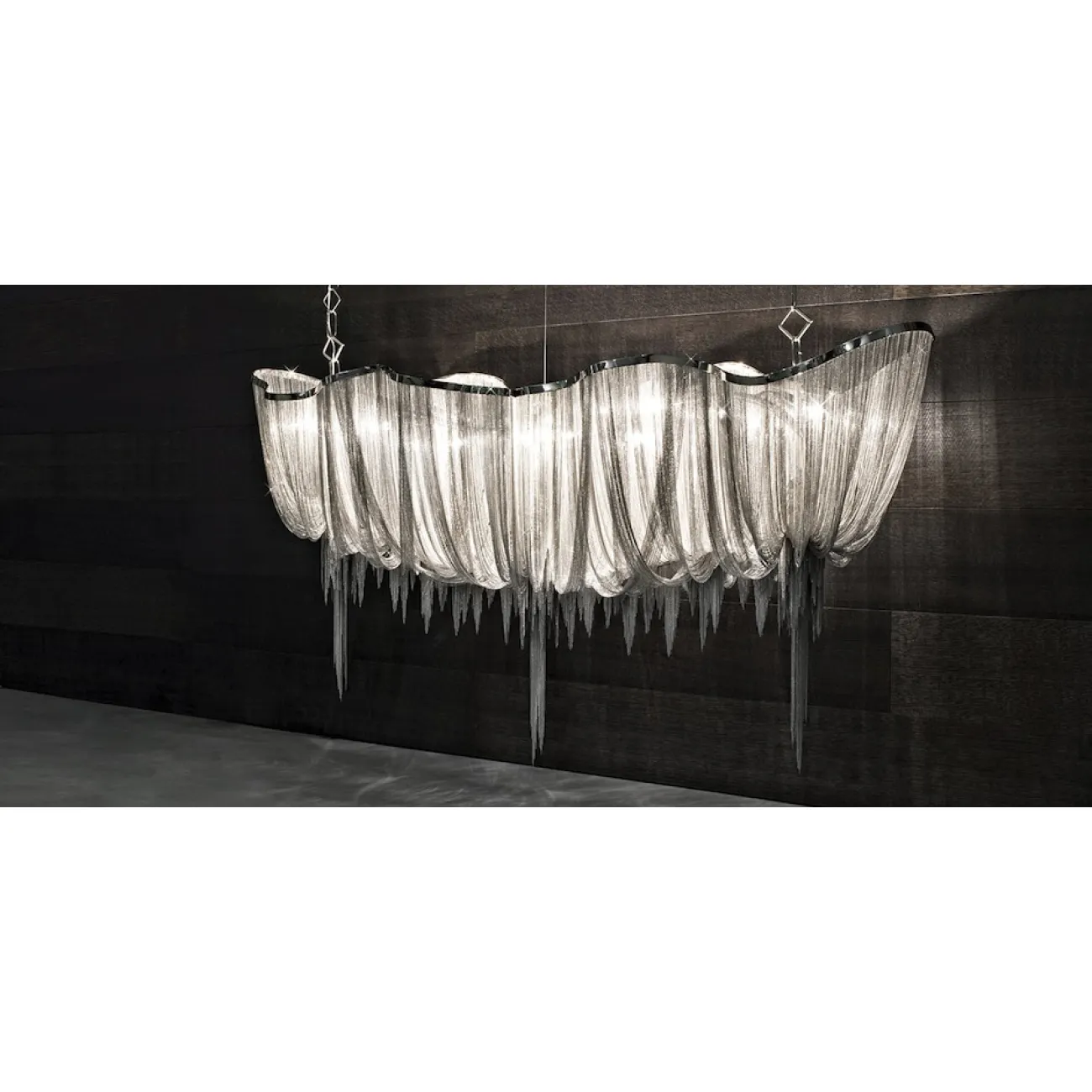 Люстра Atlantis Aluminium Chain Chandelier от LaLume