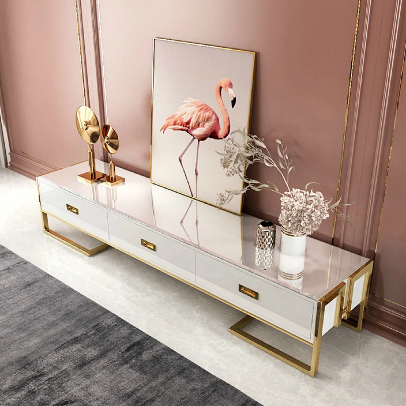 Дизайнерский комод под ТВ LaLume-TV00126