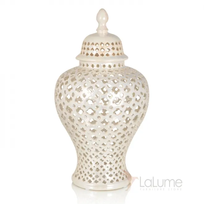 Ваза c крышкой Pearl Weave от LaLume