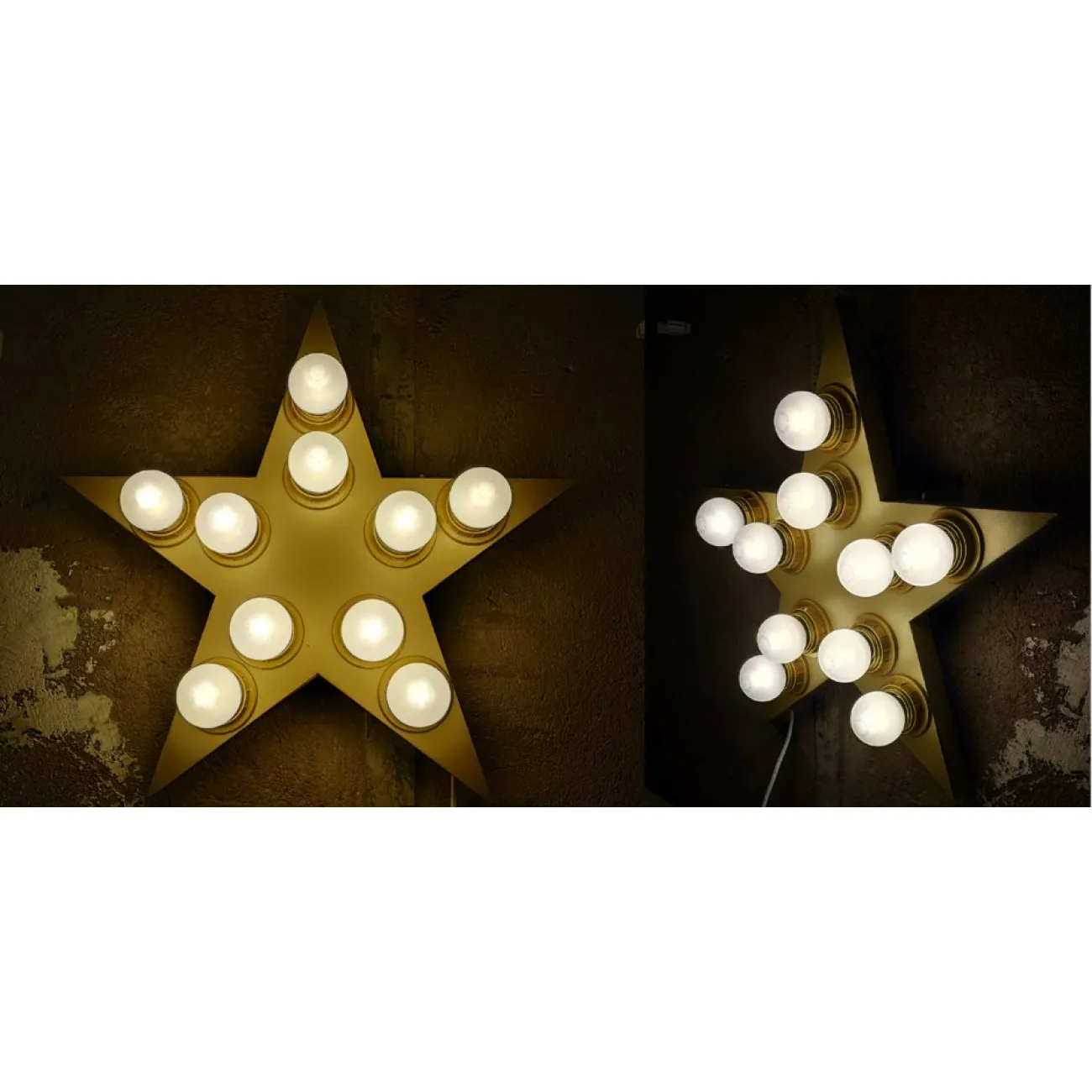 Настенный светильник Star золотая звезда