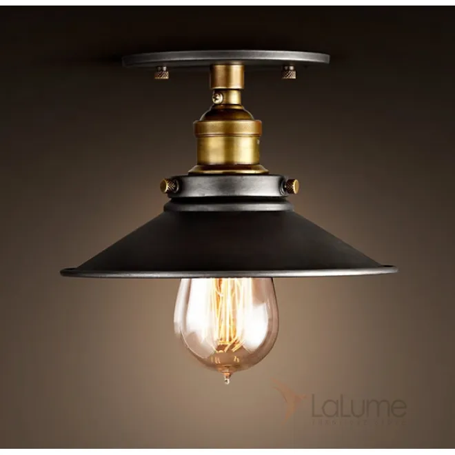 Потолочный светильник 20th c.Factory Filament Metal от LaLume