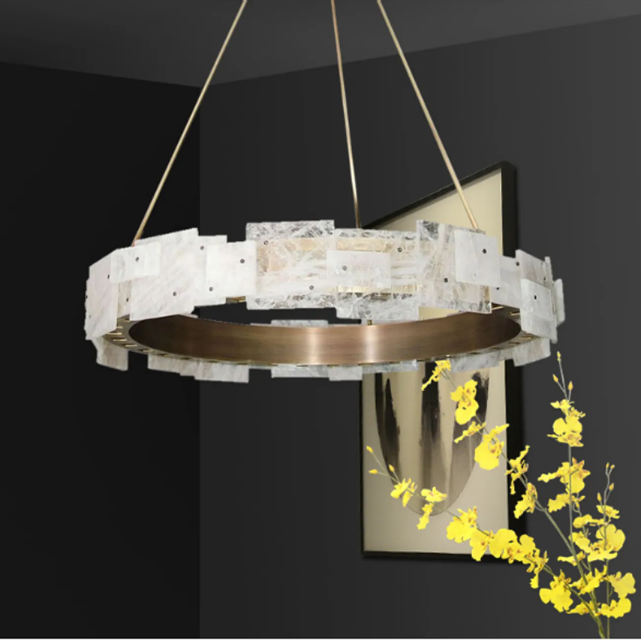Люстра Frost Patterns & Brass D60 от ImperiumLoft