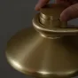 Торшер на угловом кронштейне с деревянной стойкой и вращающимся спотом с поворотным переключателем ENSIO Black