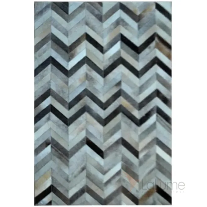 Ковер Geometry Zig из шкуры буйвола от LaLume