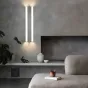 Серия настенных светодиодных светильников с прямоугольной LED-панелью в металлическом корпусе цвета латунь KANNY H50