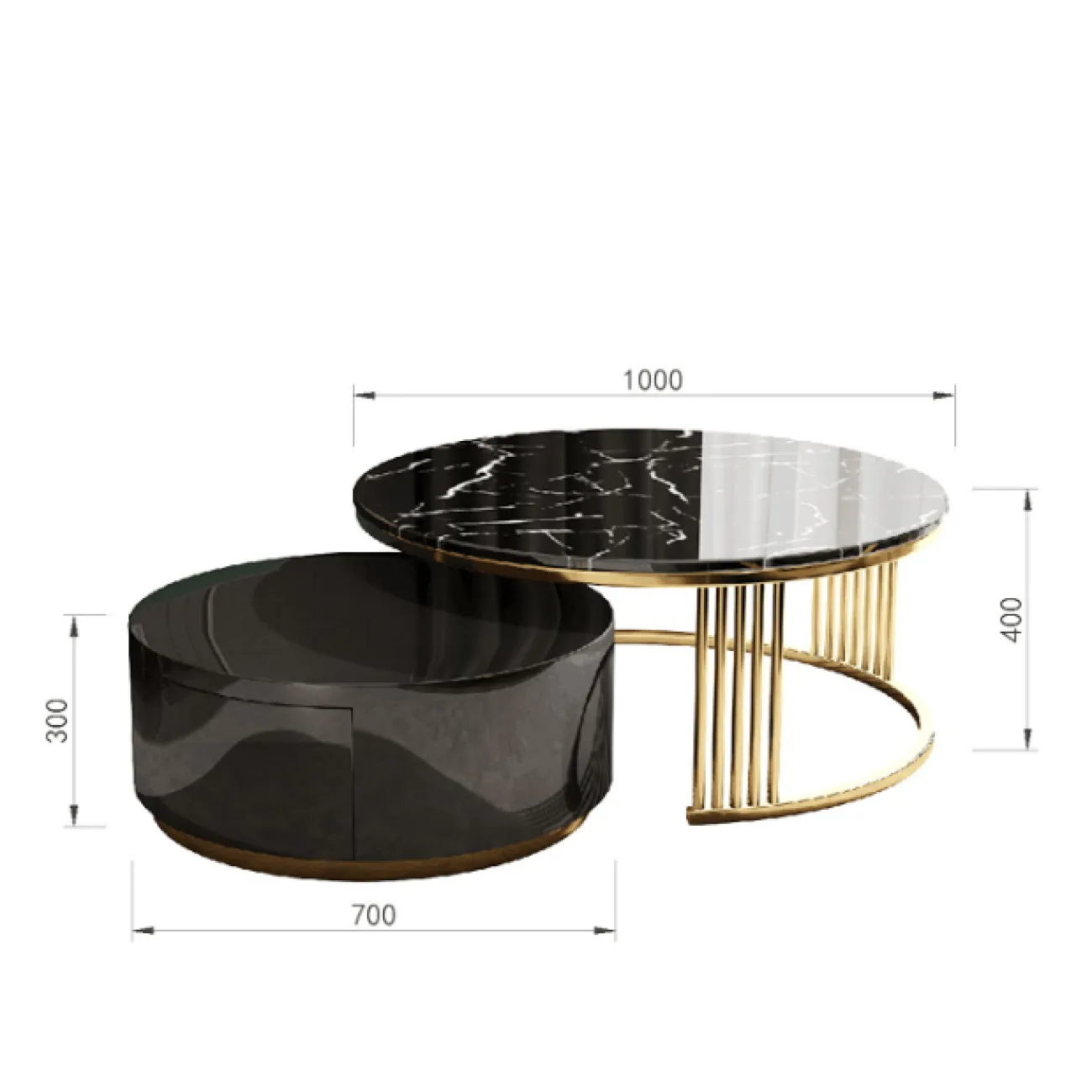 Дизайнерский журнальный столик LaLume-AP00204