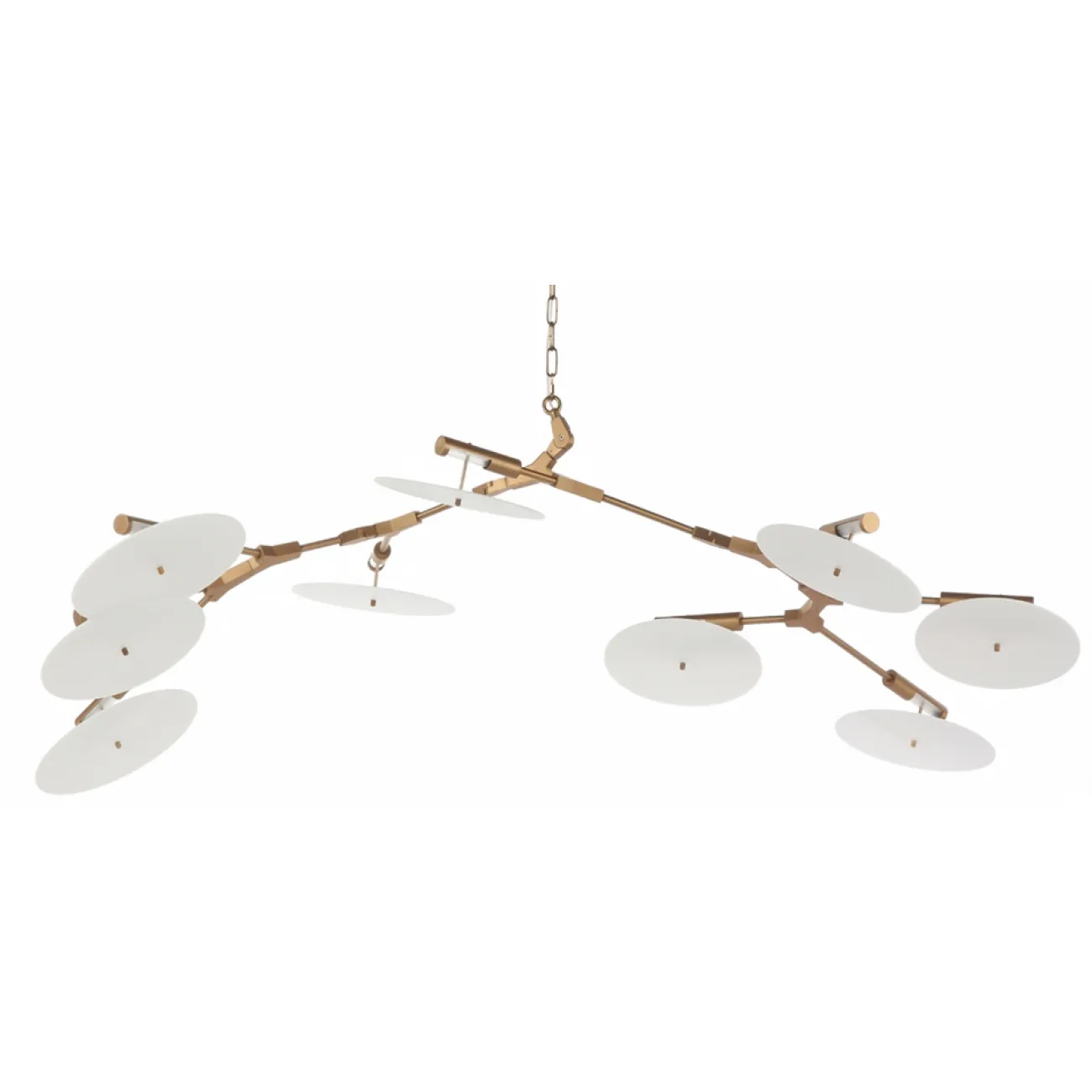 Люстра White Disc 9 ламп от ImperiumLoft