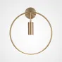 Серия настенных светильников с цилиндрическим плафоном на кольцевом каркасе с круглым креплением VELMA D35 Gold