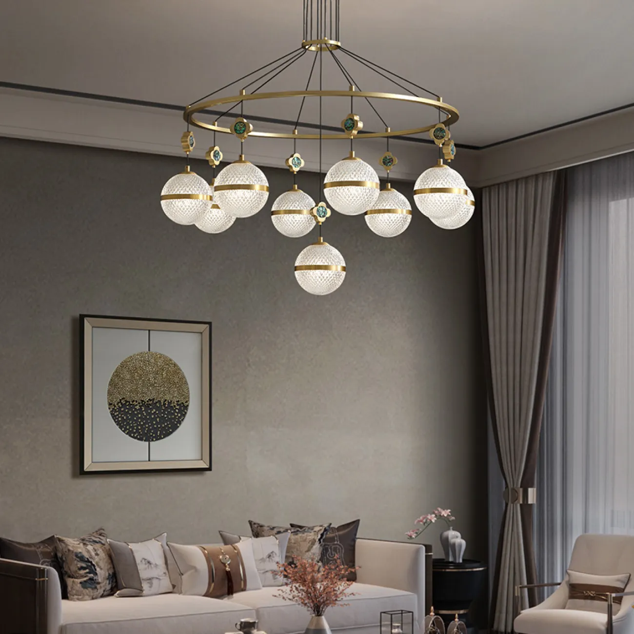 Подвесная люстра LUARA CH L11 от ImperiumLoft