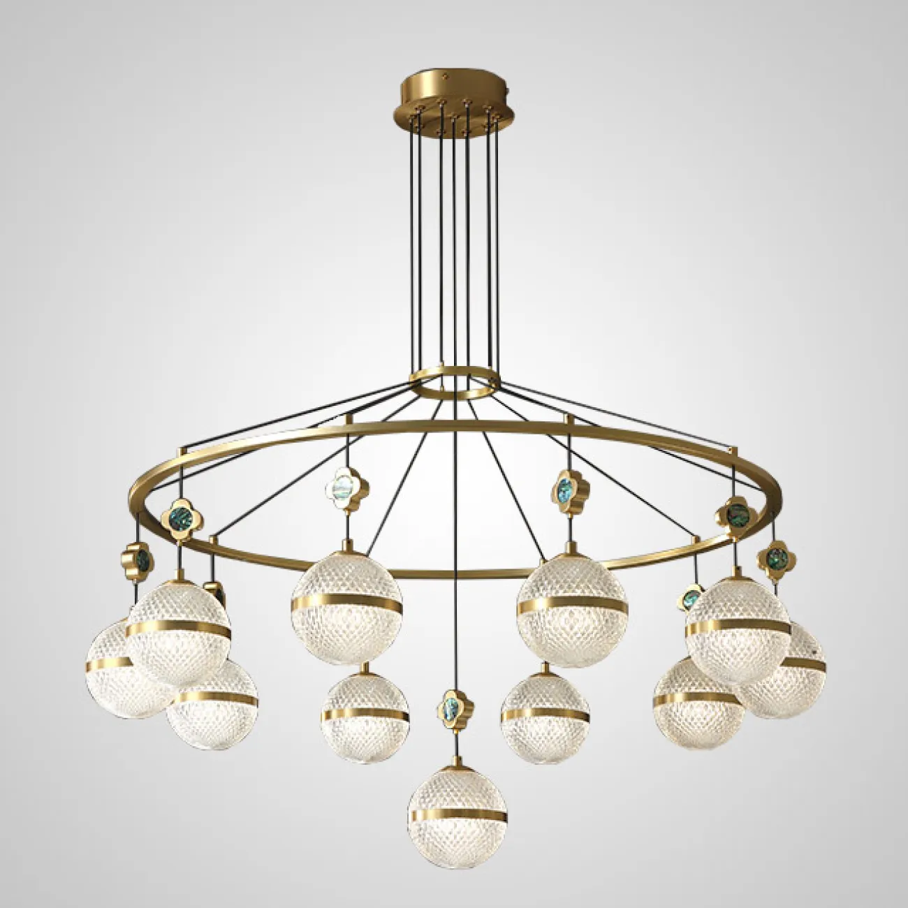 Подвесная люстра LUARA CH L9 от ImperiumLoft