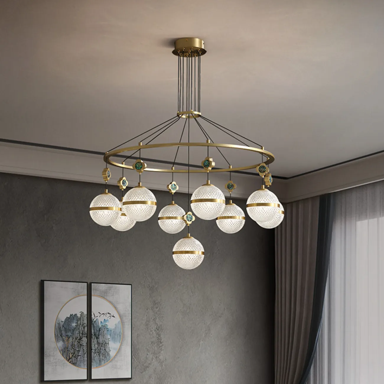 Подвесная люстра LUARA CH L11 от ImperiumLoft