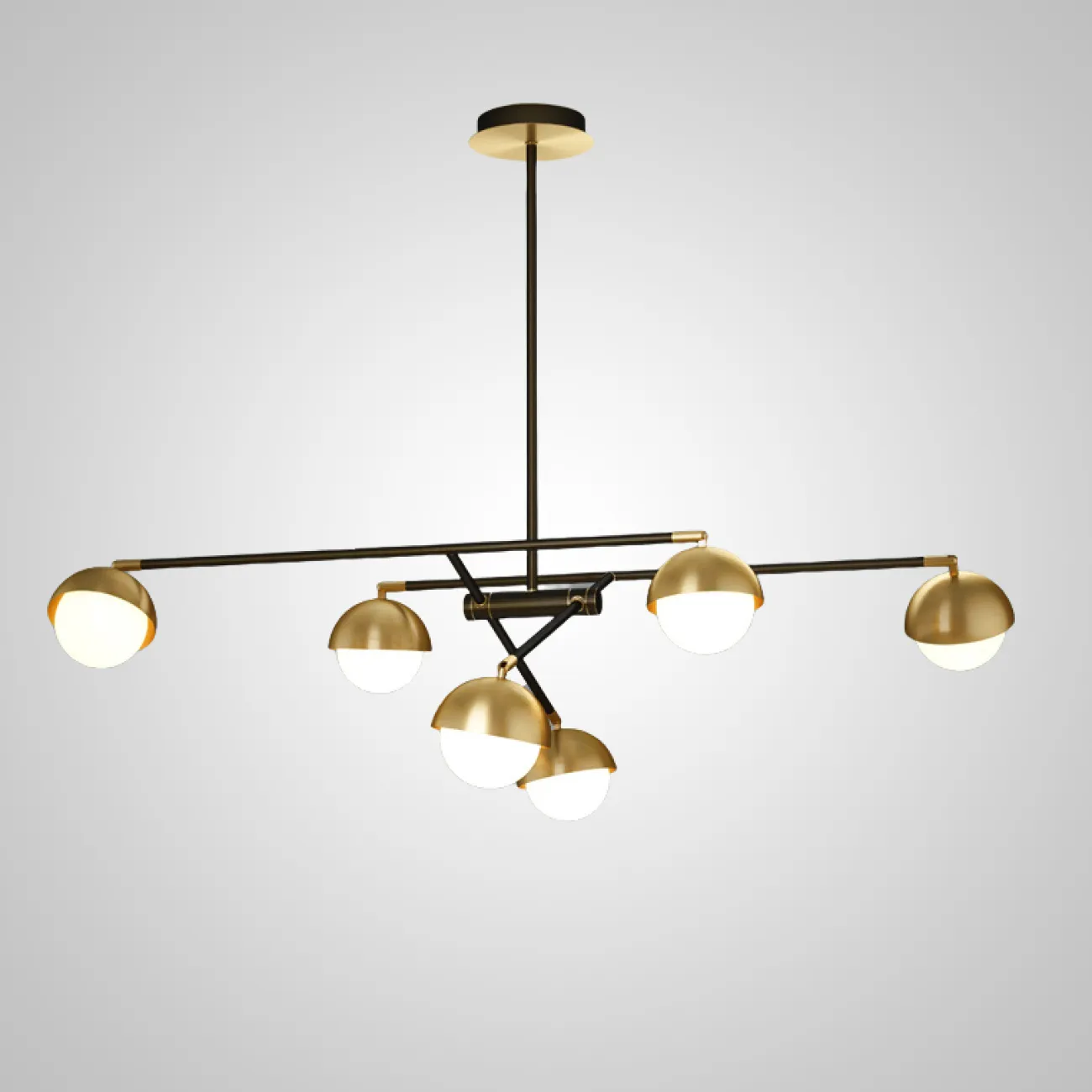 Потолочная люстра KENDALL L8 Black Gold от ImperiumLoft