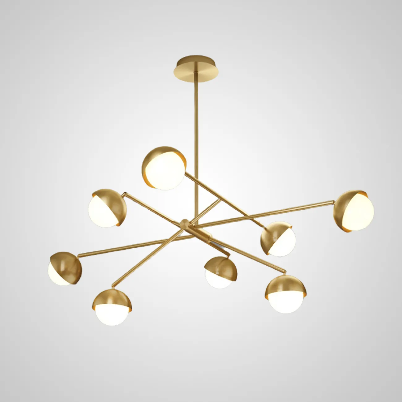 Потолочная люстра KENDALL L8 Black Gold от ImperiumLoft