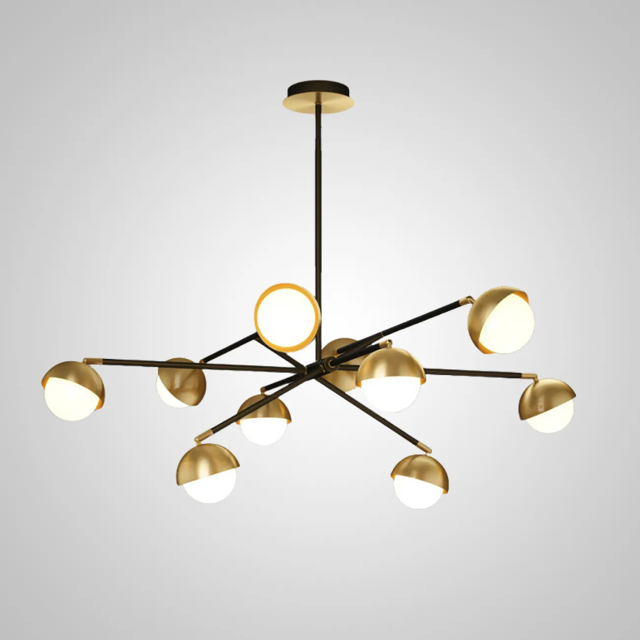 Потолочная люстра KENDALL L6 Black Gold от ImperiumLoft