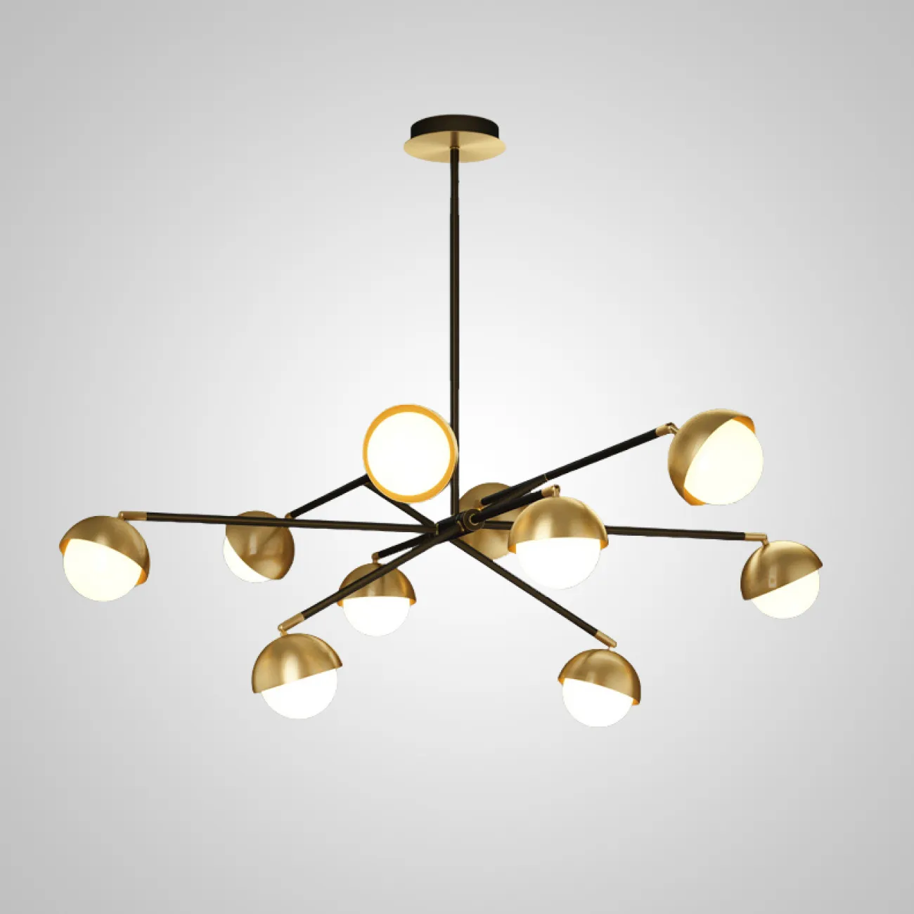 Потолочная люстра KENDALL L8 Black Gold от ImperiumLoft