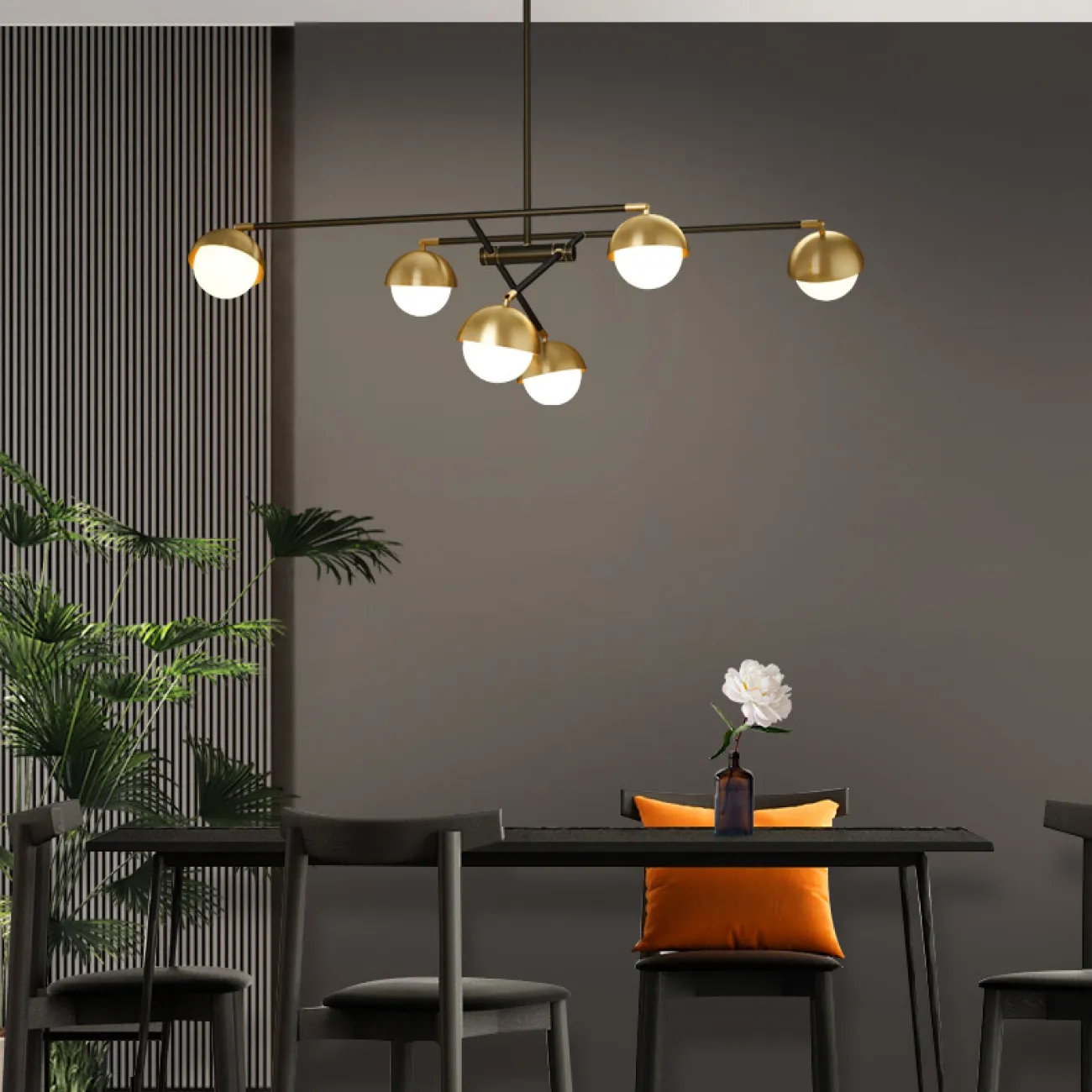 Потолочная люстра KENDALL L8 Black Gold от ImperiumLoft