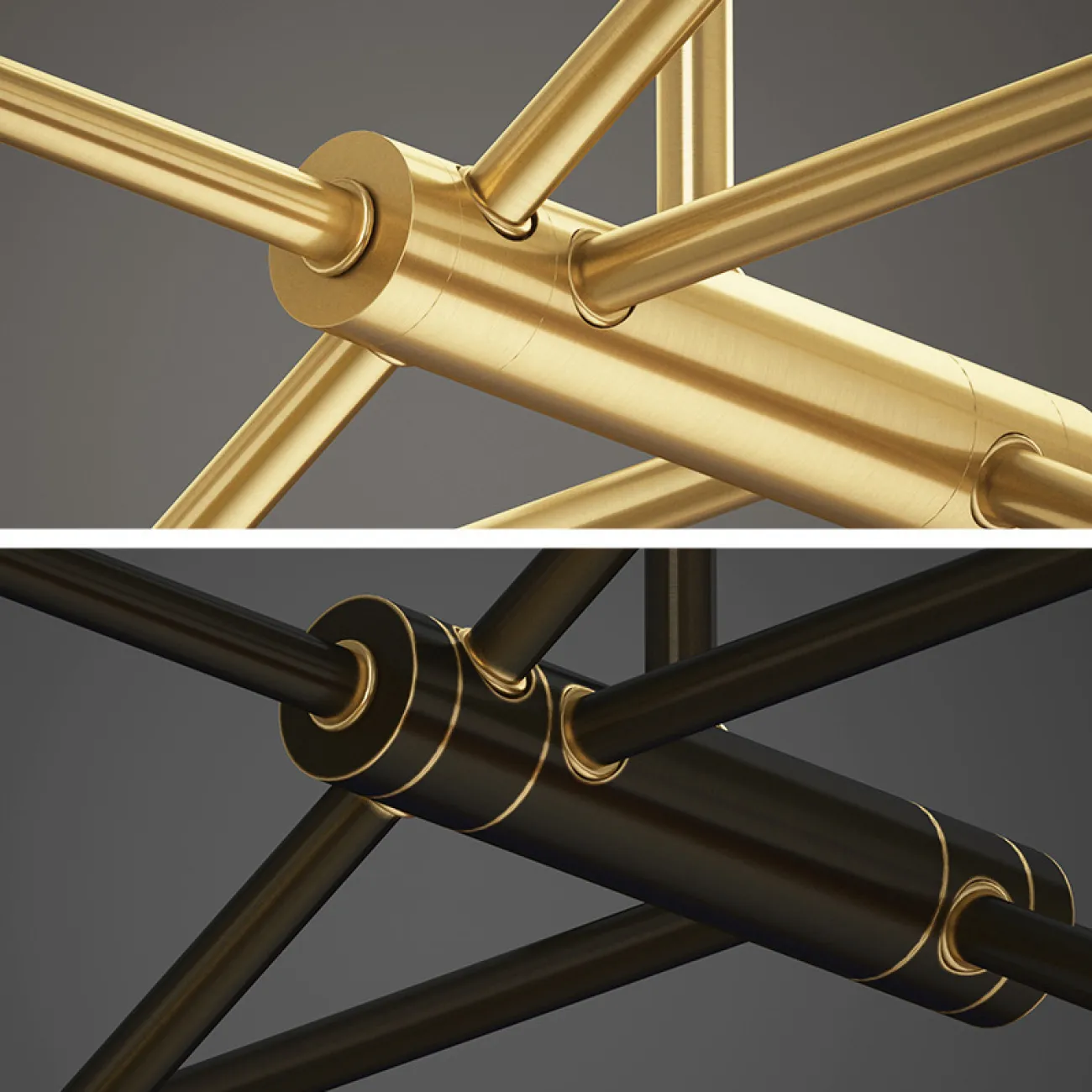 Потолочная люстра KENDALL L6 Black Gold от ImperiumLoft