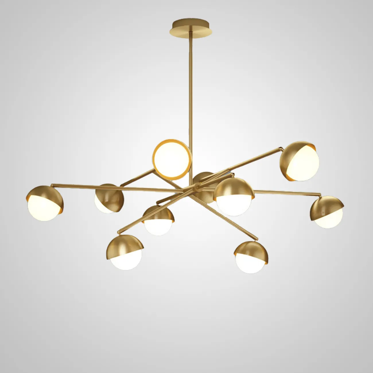 Потолочная люстра KENDALL L6 Black Gold от ImperiumLoft