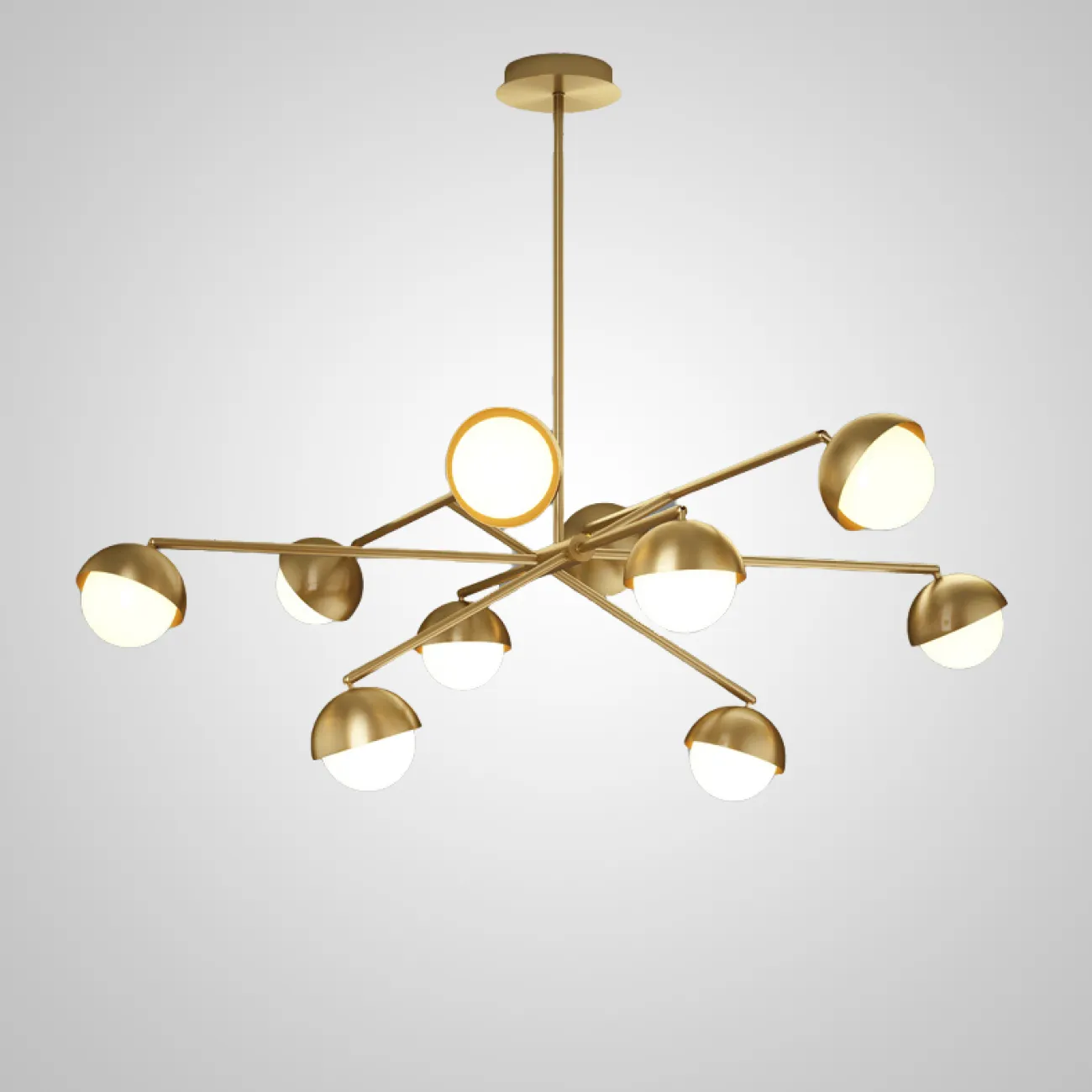 Потолочная люстра KENDALL L8 Black Gold от ImperiumLoft