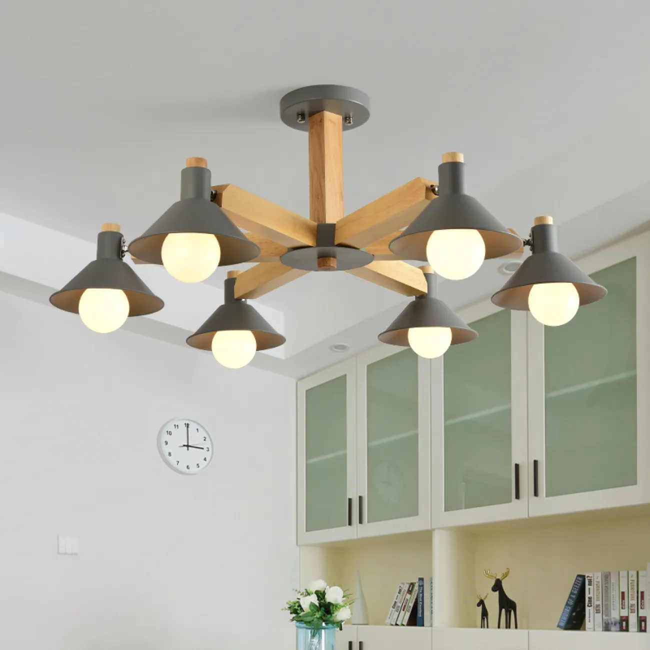 Люстра на штанге HORN B D68 Gray от ImperiumLoft