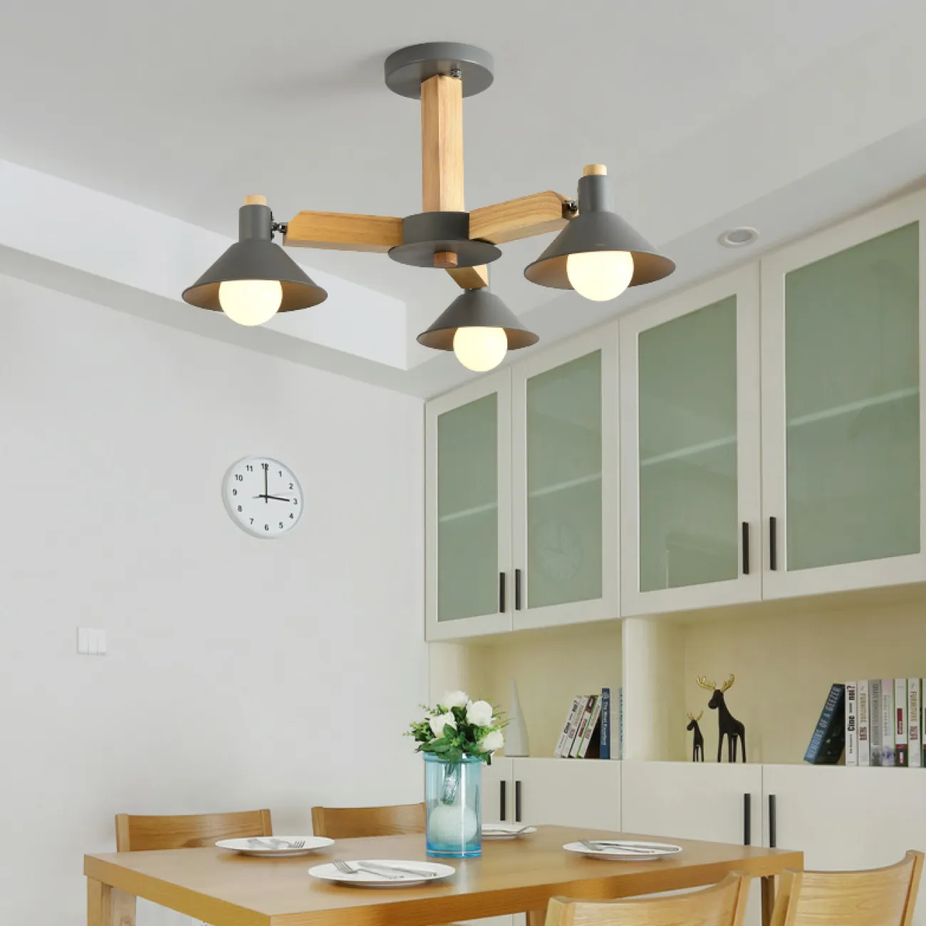 Люстра на штанге HORN B D68 Green от ImperiumLoft