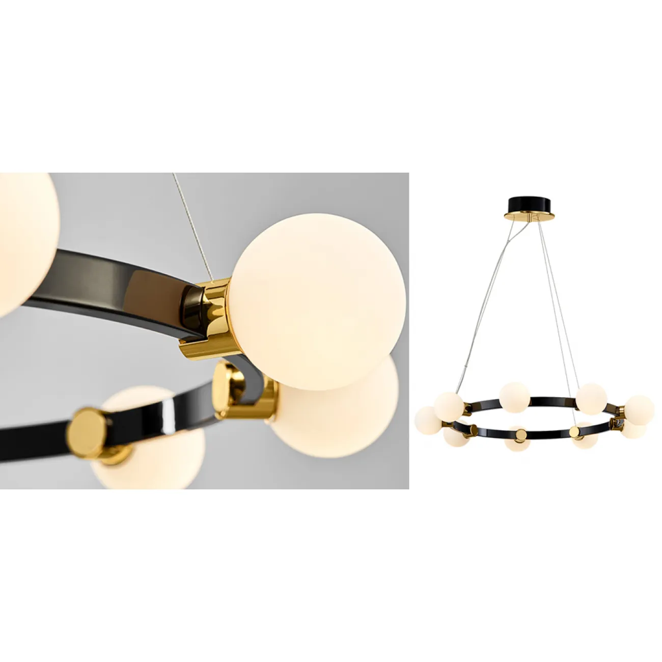 Люстра Hoop Balls Chandelier