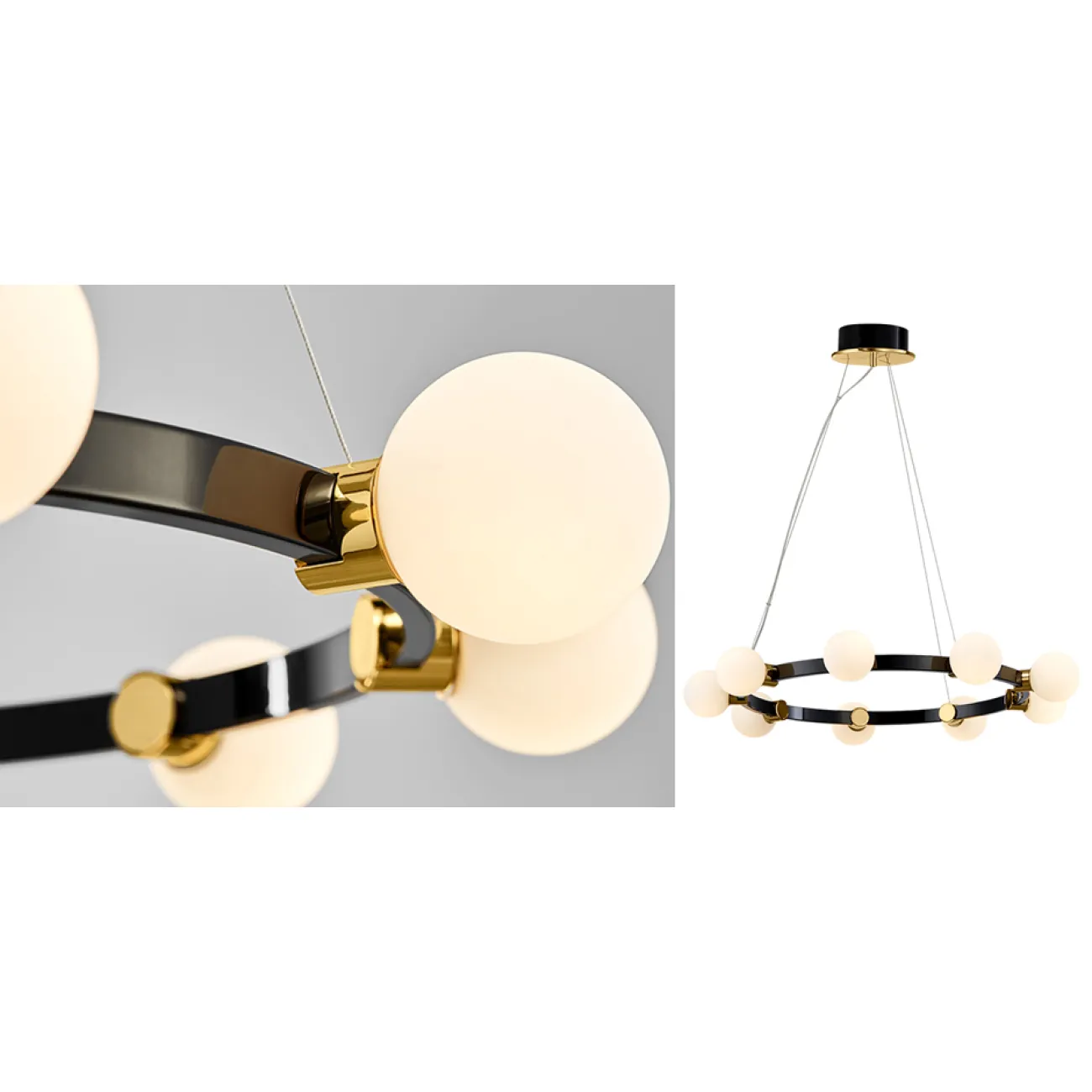 Люстра Hoop Balls Chandelier