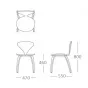 Стул Cherner Side Chair designed by Norman Cherner		 in 1958 от LaLume