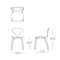 Стул Cherner Side Chair designed by Norman Cherner		 in 1958 от LaLume