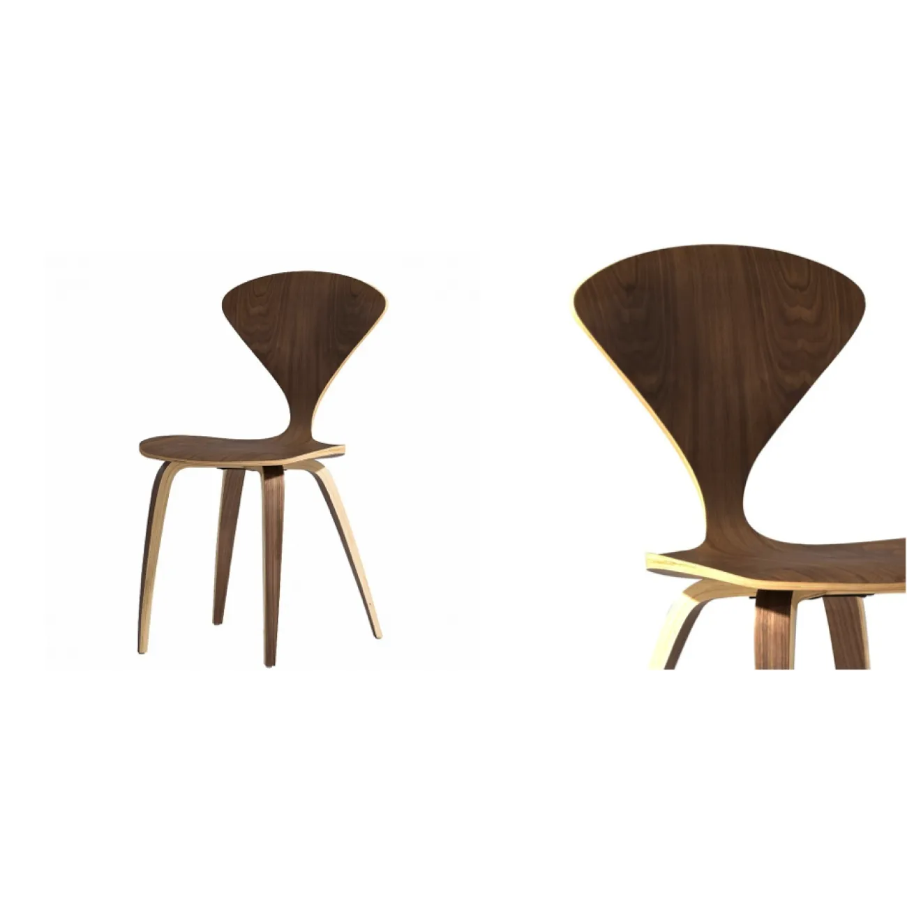 Стул Cherner Side Chair designed by Norman Cherner		 in 1958 от LaLume